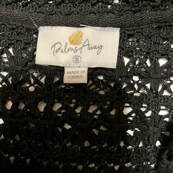 NWT Black Pool Cover Up - Palms Away - Size Small - Black - Picture 7 of 9